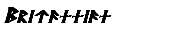 Britannian font preview